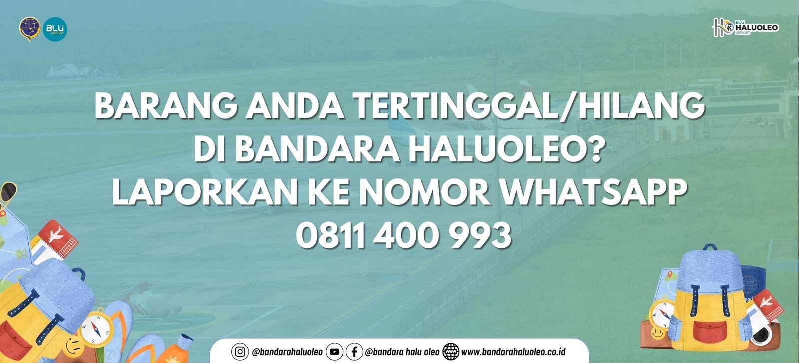 bandara-haluoleo-{"id":"9c370806-3db7-46d8-a0b5-fd2467fbf0cf","image":"9c370806-3db7-46d8-a0b5-fd2467fbf0cf682302ad4d9a3.jpg","last_updated_by":"9c370806-2552-4772-822f-95df7510681f","created_at":"2024-06-05T15:35:17.000000Z","updated_at":"2025-05-13T08:28:29.000000Z","link":"9edbd810-f59a-4b69-96f3-a30d17f392d6","is_category":0,"is_link":0,"post":{"id":"9edbd810-f59a-4b69-96f3-a30d17f392d6","post_category_id":"9c370809-7556-4803-8d08-3fe153a70ec0","user_id":"9c370806-2552-4772-822f-95df7510681f","title":"Barang tertinggal di Bandara Haluoleo? ","slug":"barang-tertinggal-di-bandara-haluoleo","image":"barang-tertinggal-di-bandara-haluoleo681c1408233c2.jpeg","image_caption":"Kami Siap Membantu Anda\ud83d\ude4f","content":"<p>Kepada seluruh pengguna jasa Bandara Haluoleo, apabila Anda merasa kehilangan atau tertinggal barang selama berada di area bandara, jangan panik. Kami siap membantu Anda untuk menemukannya kembali.<\/p>\n\n<p>Segera hubungi layanan Informasi Bandara Haluoleo melalui WhatsApp di nomor 0811-400-993.<br \/>\nUntuk mempercepat proses pencarian dan identifikasi barang, mohon lengkapi informasi berikut saat menghubungi kami:<br \/>\n&nbsp;&nbsp; &nbsp;1.&nbsp;&nbsp; &nbsp;Nama lengkap Anda<br \/>\n&nbsp;&nbsp; &nbsp;2.&nbsp;&nbsp; &nbsp;Nomor penerbangan<br \/>\n&nbsp;&nbsp; &nbsp;3.&nbsp;&nbsp; &nbsp;Jenis barang yang tertinggal (lampirkan foto barang jika ada)<br \/>\n&nbsp;&nbsp; &nbsp;4.&nbsp;&nbsp; &nbsp;Boarding pass atau tiket penerbangan<br \/>\n&nbsp;&nbsp; &nbsp;5.&nbsp;&nbsp; &nbsp;Seluruh komunikasi dilakukan melalui WhatsApp untuk kemudahan dan kecepatan layanan.<\/p>\n\n<p>Kami menghargai setiap laporan yang masuk dan akan berusaha semaksimal mungkin membantu Anda menemukan kembali barang berharga Anda.<\/p>\n\n<p>Terima kasih telah menggunakan layanan Bandara Haluoleo.<br \/>\nKenyamanan, Keamanan dan Keselamatan Anda adalah prioritas kami.<\/p>\n\n<p>#menghubungkanindonesia #konektivitasudara #lewatudara #bandarahaluoleo&nbsp;<\/p>\n\n<p>@djpu_151&nbsp;<br \/>\n@otban5_mks&nbsp;<br \/>\n@bandarudarahaluoleo<\/p>\n","is_active":1,"is_private":1,"views":16,"last_updated_by":"9c370806-2552-4772-822f-95df7510681f","posted_at":"2025-05-08 10:16:49","deleted_at":null,"created_at":"2025-05-08T02:16:40.000000Z","updated_at":"2025-05-15T08:07:59.000000Z","is_not_featured":0,"post_category":{"id":"9c370809-7556-4803-8d08-3fe153a70ec0","name":"Berita dan Kegiatan","en_name":"News and activities","slug":"berita-dan-kegiatan","image":"berita-dan-kegiatan-680087437f206.jpg","last_updated_by":"9c370806-2552-4772-822f-95df7510681f","deleted_at":null,"created_at":"2024-06-05T15:35:19.000000Z","updated_at":"2025-04-17T04:44:51.000000Z"}},"post_category":null}