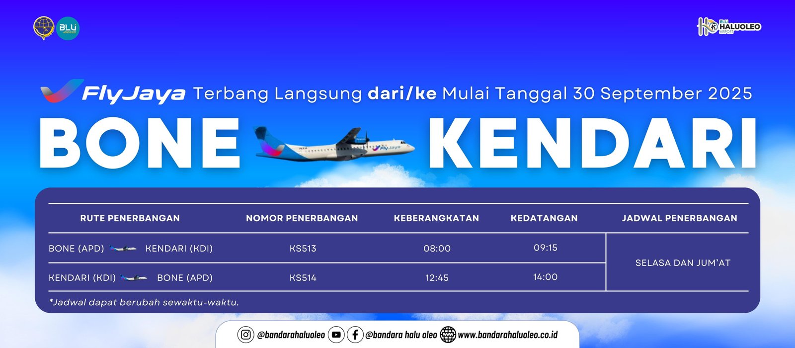bandara-haluoleo-{"id":"9c370806-3db7-46d8-a0b5-fd2467fbf0cf","image":"9c370806-3db7-46d8-a0b5-fd2467fbf0cf68da4d6176b76.jpg","last_updated_by":"9c370806-2552-4772-822f-95df7510681f","created_at":"2024-06-05T15:35:17.000000Z","updated_at":"2025-09-29T09:12:01.000000Z","link":"https:\/\/www.instagram.com\/p\/DPG2wYvklG4\/?utm_source=ig_web_copy_link&igsh=MzRlODBiNWFlZA==","is_category":0,"is_link":1,"post":null,"post_category":null}
